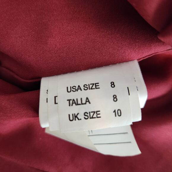 Mori Lee Ruffle Neckline Open Back Formal Gown 21527 Bridesmaid - Romantic - Picture 8 of 9